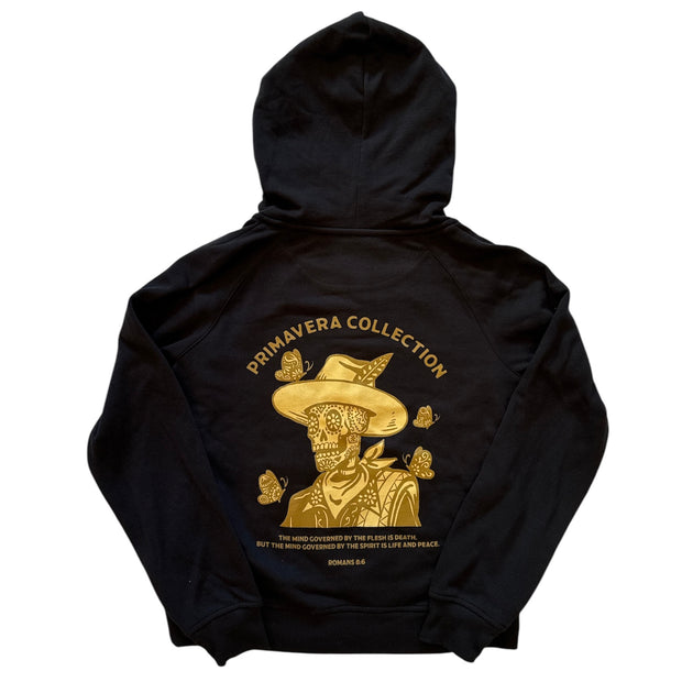 Skull half zip