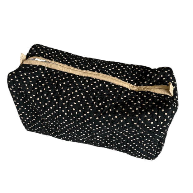 Black/Beige cosmetic bag (large)