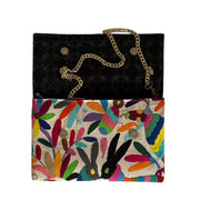 White/Multi Otomi Clutch (Birds)