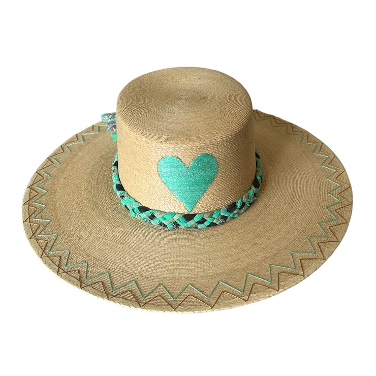 Heart Hat - Green