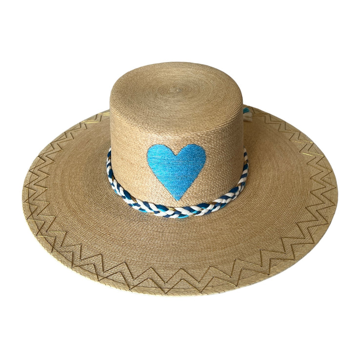 Heart Hat - Blue